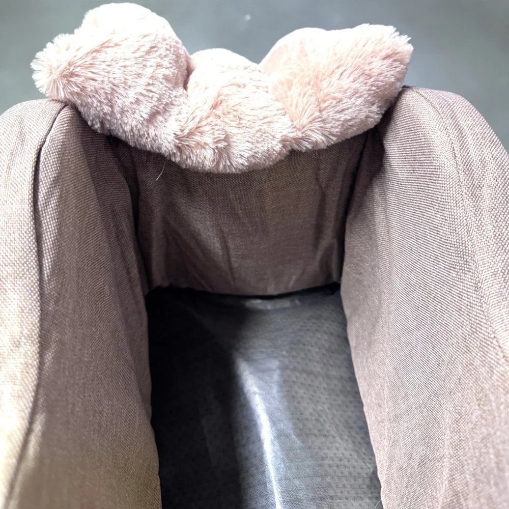 NWOT Cozy Small Dog Car Seat Booster Carrier Champagne Khaki